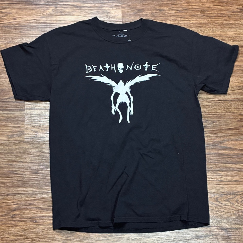 Death Note Ryuk Anime Graphic T-Shirt Men's Large Black Crunchyroll Tee Shonen